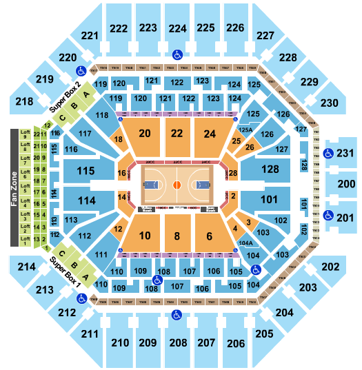 Frost Bank Center Spurs Seating Chart